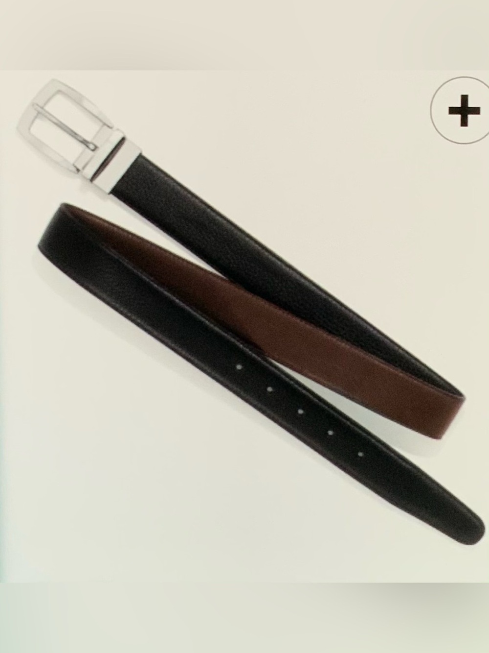 Brighton Jefferson Men’s Reversible Leather Belt Black/Brown